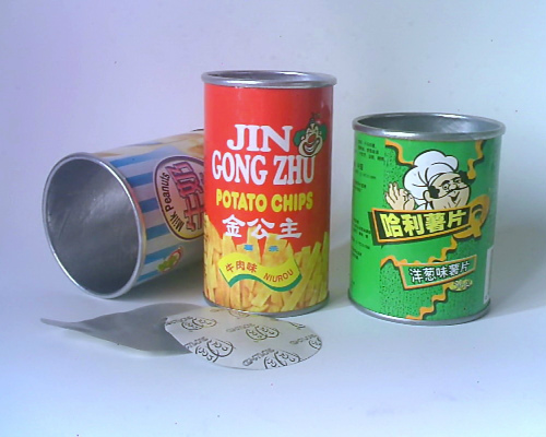 Cans of Chinese products